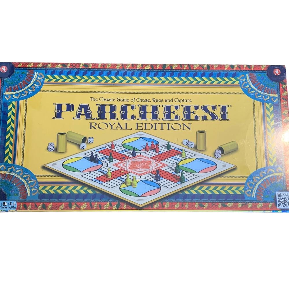 Parcheesi Royal Edition Chase Race & Capture Winning Moves Board Game SEALED